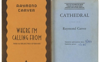 2 proof copies by Raymond Carver