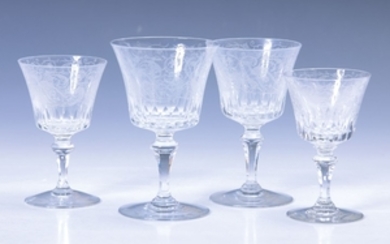 glass set, Baccarat, 20th c., crystal glass,...