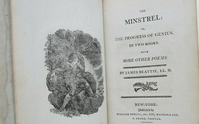 1802 MINSTREL PROGRESS OF GENIUS by J. BEATTIE
