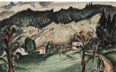 Achille-mile Othon Friesz (1879-1949) Jura Watercolour on paper; signed lower...