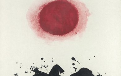 ADOLPH GOTTLIEB Untitled. Color lithograph on Japan paper, 1969. 623x476 mm; 24 1/2x18...