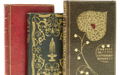 Bindings.- Steele (Richard) & Joseph Addison., The De Coverley Essays, one of 60 copies on Japanese vellum, contemporary brown morocco tooled in gilt, 1901 & others (3)