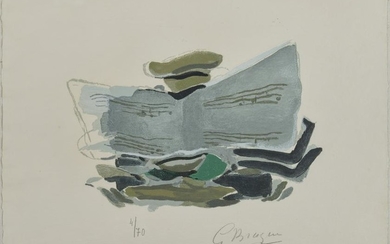 GEORGES BRAQUE, (French, 1882-1963), Oiseau vert sur