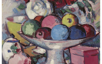 John Duncan Fergusson (1874-1961), Fruit in Bowl