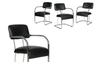 Kem Weber Style Dining Chairs - 4