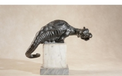 A north Italian bronze model of a dragon, probably Florentine or Venetian