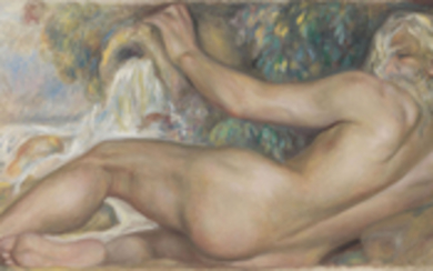 Pierre-Auguste Renoir (1841-1919), Nu dans un paysage or Le Fleuve