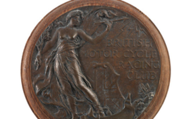 A 1923 BMCRC Brooklands bronze winner's roundel