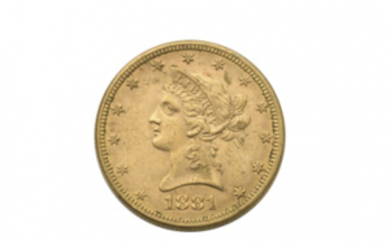 U.S.A 10 dollari 1881. KM 102. AU. BB/SPL.