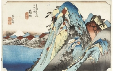 UTAGAWA HIROSHIGE I (1797–1858) HAKONE: PICTURE OF THE LAKE (HAKONE: KOSUI ZU) EDO PERIOD, 19TH CENTURY