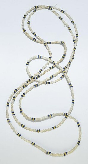 34" Strand of Glass Trade Beads. Meadows COA. Found in