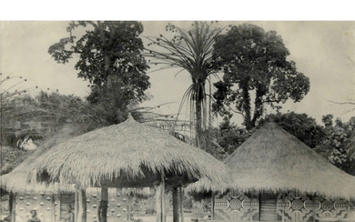 Casimir Zagourski (1883-1944) Congo Belge. Mangbetu. Village Ekibondo