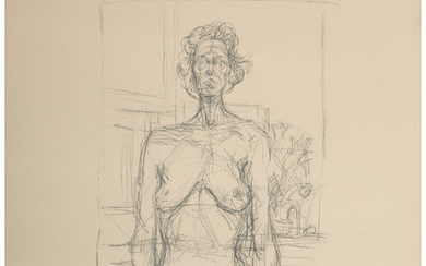 Alberto Giacometti (1901-1966), Nude with Flowers (1960)