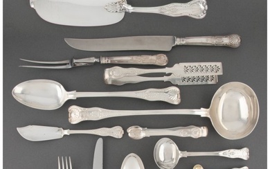 74030: A Married One Hundred-Four-Piece Silver Flatware