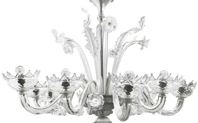 Murano glass chandelier , 10 lights. H cm 100 x cm