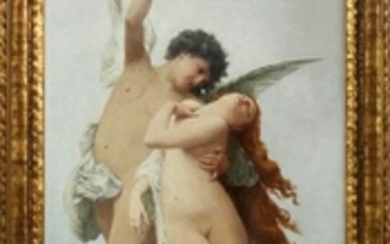 FRANK ENDERS OIL ON CANVAS CUPID & PSYCHE