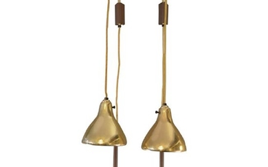 Pair of Brass Hanging Sconces