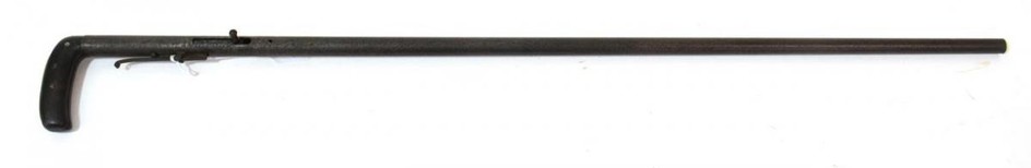A 19th Century Percussion Walking Stick Gun, the 71cm tapering...