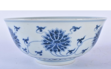 A CHINESE BLUE AND WHITE PORCELAIN BOWL Guangxu mark and pos...