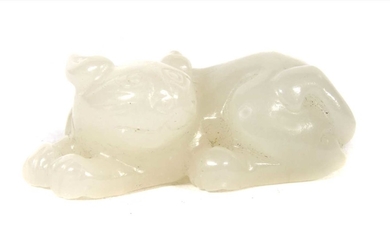 A Chinese white jade carving