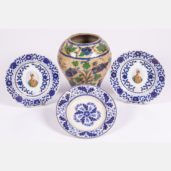 A Collection of Persian Ceramic Decorative Plates