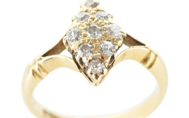 A DIAMOND RING BY JOHNSON & SIMONSEN