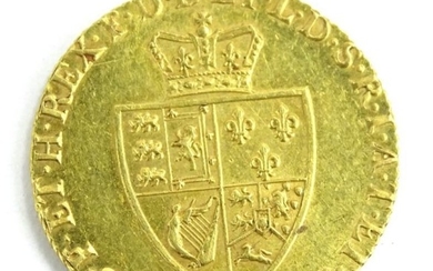 A George III 1795 gold guinea, 84g