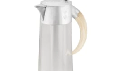 A German silver-mounted glass lemonade jug, 800 standard