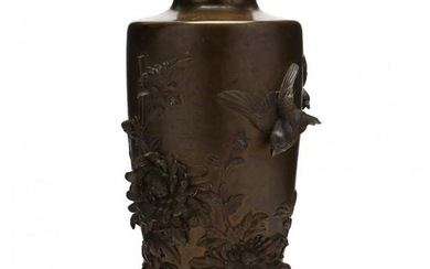 A Japanese Antique Bronze Vase