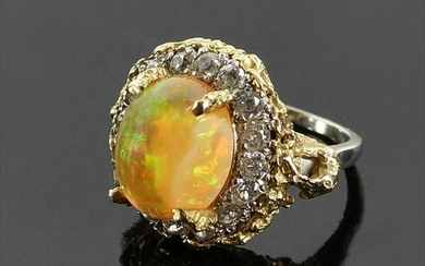 A Jelly Opal Cocktail Ring.