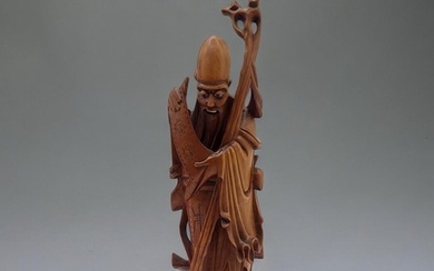 A LATE 19TH CENTURY CHINESE QING DYNASTY HARDWOOD CARVING, S...