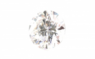 A LOOSE MOISSANITE, ROUND BRILLIANT CUT, WEIGHING 6.05CTS