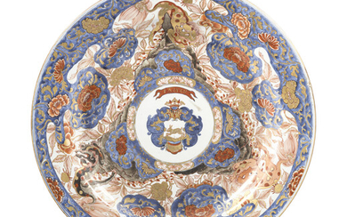 A Large and Finely Painted Japanese Export Imari Porcelain Charger