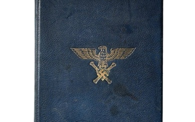 A Mappe for Pilot Observer Badge in Diamonds of Hermann Göring