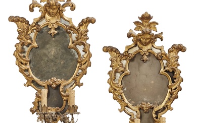 A PAIR OF CENTRAL ITALY MIRRORS, 18TH CENTURY