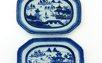 A Pair of Chinese Serving Platters