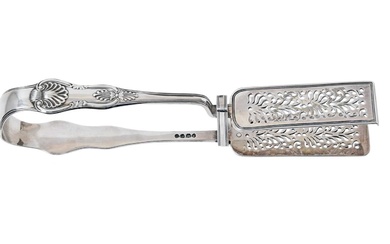 A Pair of William IV Silver Asparagus-Tongs by A. B. Savory and Sons, London, 1833