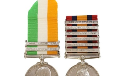 A Queen's and King's South Africa medal