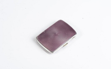 A SILVER AND ENAMELLED CIGARETTE CASE JOSEPH GLOSTER
