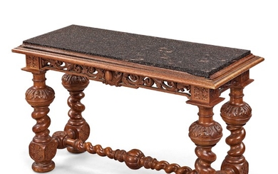 A Swedish 19th century porphyry top table.