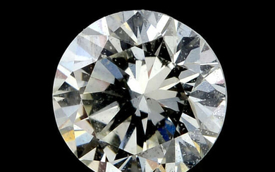A brilliant cut diamond weighing 0.26ct