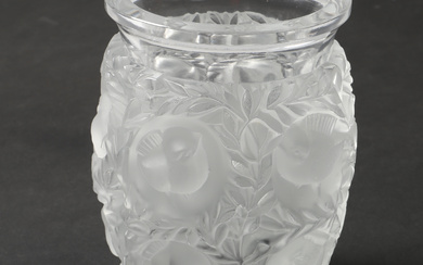A glass vase, “Bagatelle”, Lalique, France, signed.