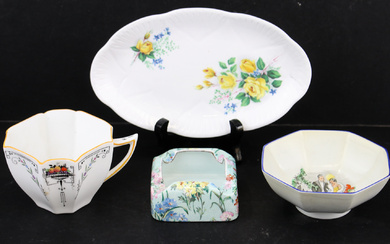 A mixed assortment of Shelley (England) bone china, including a...