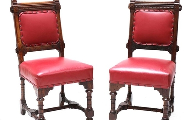 A pair of Gothic Revival chairs