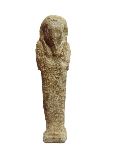A small Egyptian faience ushabti, Late Period