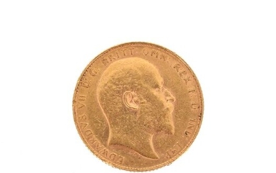 A sovereign gold coin Edward VII