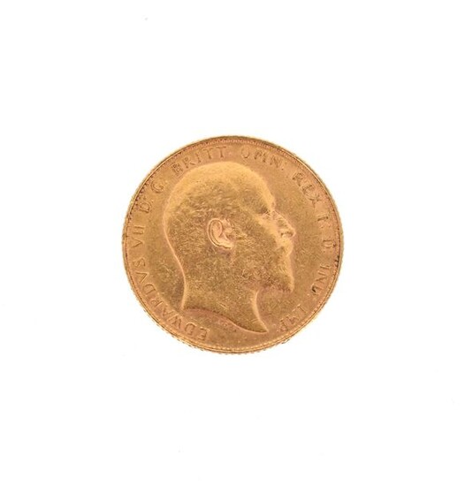 A sovereign gold coin Edward VII