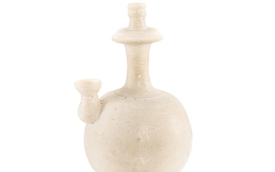 A white-glazed ewer, Tang dynasty 唐 白釉淨瓶