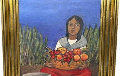 AFTER DIEGO RIVERA (1886-1957): AN OIL ON CANVAS PAINTING...
