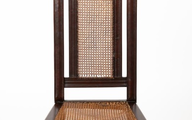 AMERICAN OR ENGLISH JACOBEAN-STYLE CANE-SEAT CHAIR